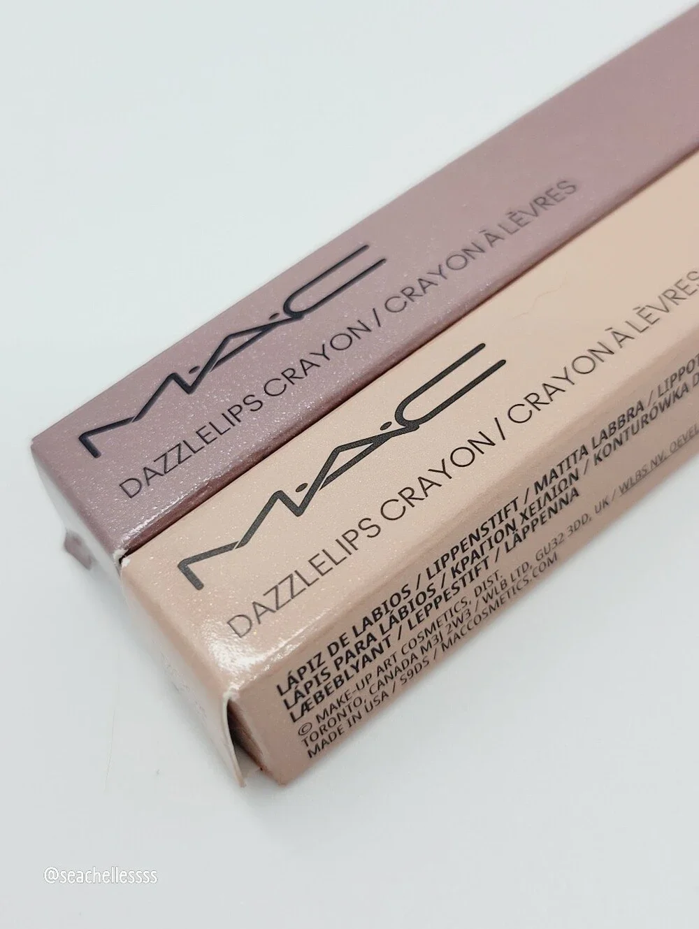 MAC Cosmetics Gemstone Dazzlelips Crayon Gemstone Taupe Blue Pearl Brand New